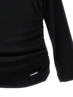 T-shirt viscosa drappeggiata