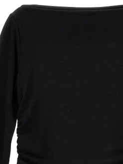 T-shirt viscosa drappeggiata