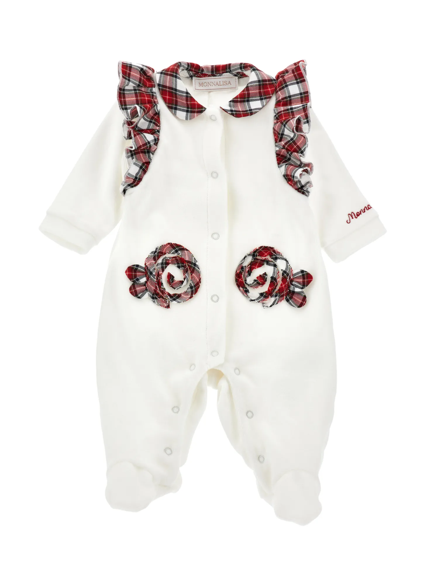 Tutina ciniglia con galette tartan