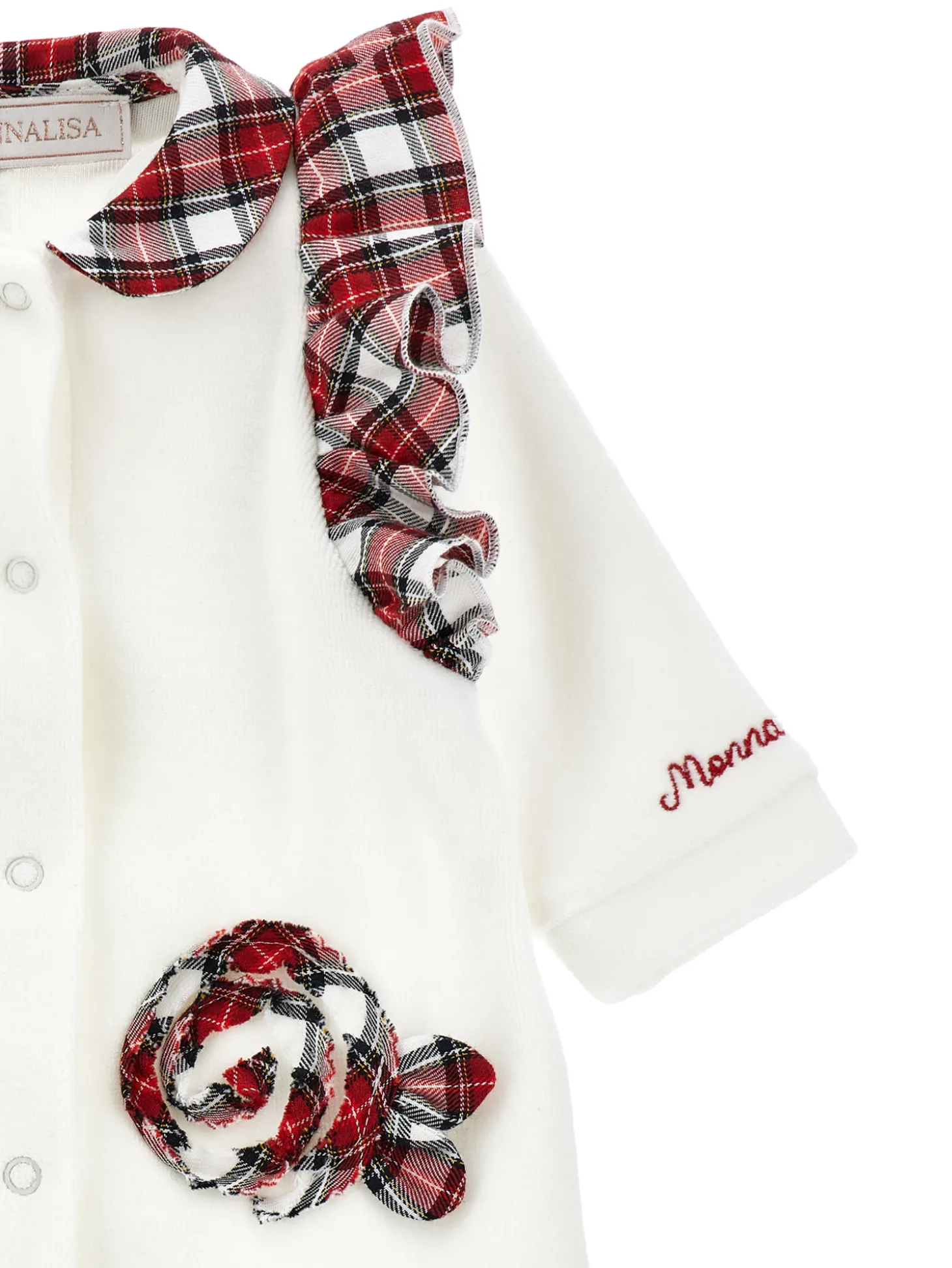 Tutina ciniglia con galette tartan