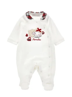 Tutina cotone colletto tartan