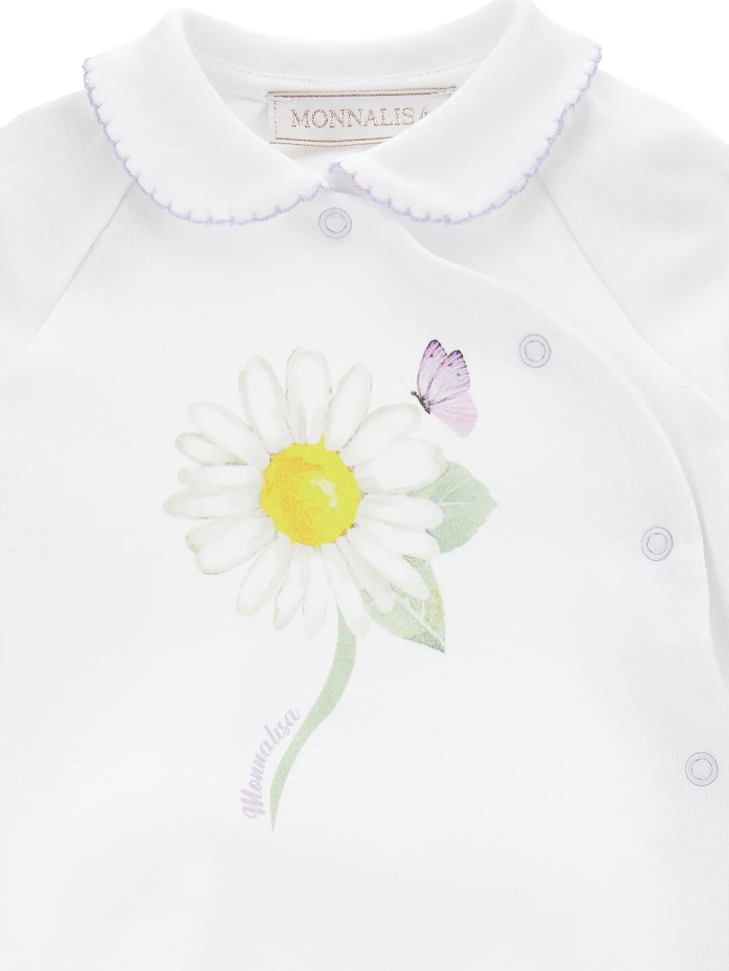 Tutina cotone margherita con colletto