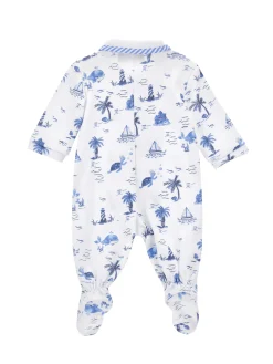 Tutina cotone stampa marine