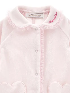 Tutina intera ciniglia con profili tulle